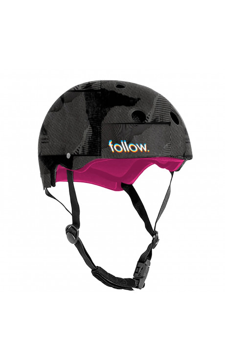 Follow Pro Graphic Wake/Kayak/Kite Helmet - Order Black #2024