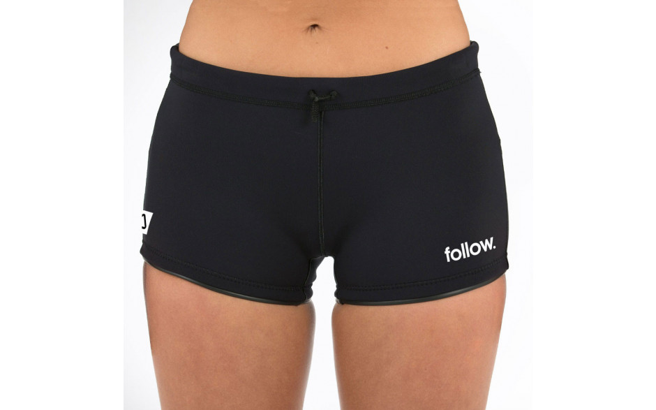 Follow Ladies Basics Wetty Shorts - Black #2023