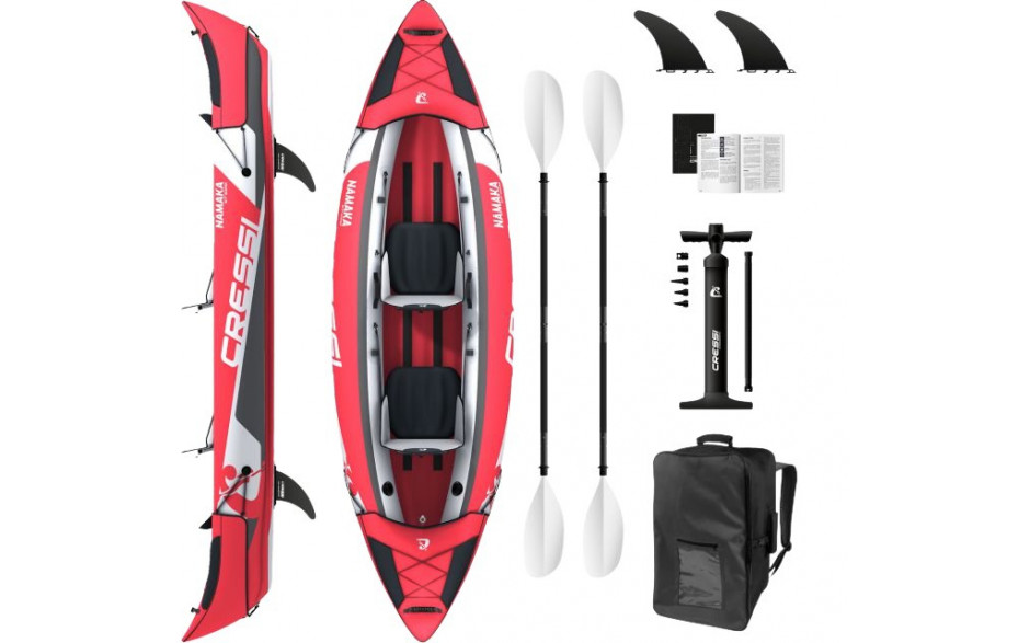 Canoa Gonfiabile Cressi Namaka Set Kit Kayak 2 Due Posti #2023