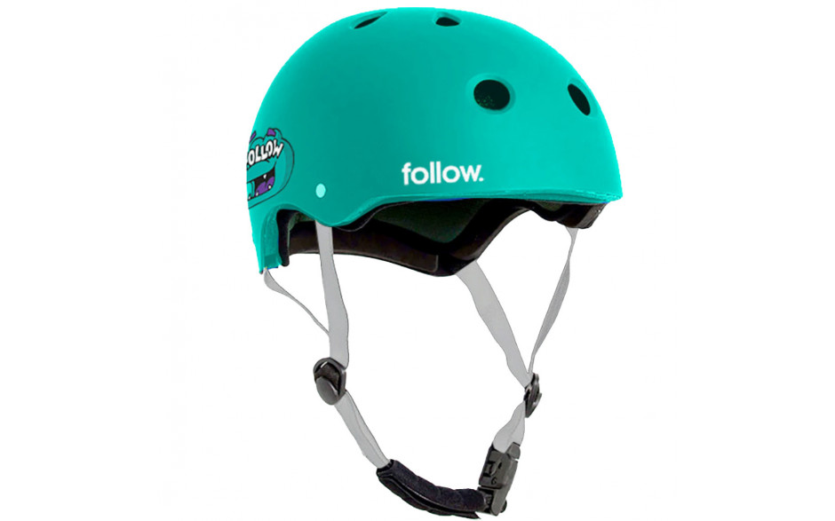 Follow Pro Wake/Kayak/Kite Helmet - Gator Teal #2024