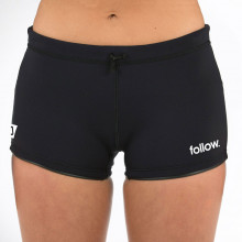 Follow Ladies Basics Wetty Shorts - Black #2023