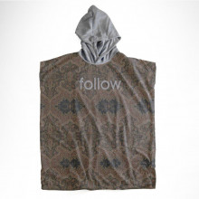 #2022 Follow Poncho Pro Towelie - Brown/Grey