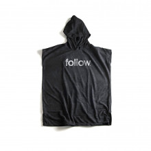 Follow Towelie poncho Black #2023