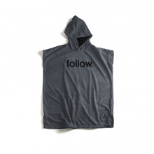 Follow Hooded Towlie Poncho - Stone #2023