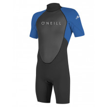 O'NEILL WETSUIT REACTOR 2 BACK ZIP S/S SPRING BLACK/OCEAN 2MM #2025