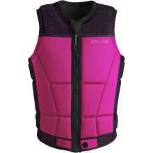 Follow Wake Harmony Ladies Wake Impact Vest - Black/Pink #2025